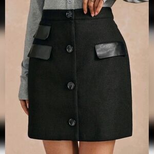 Elegant Casual Women Patchwork Mini Skirt